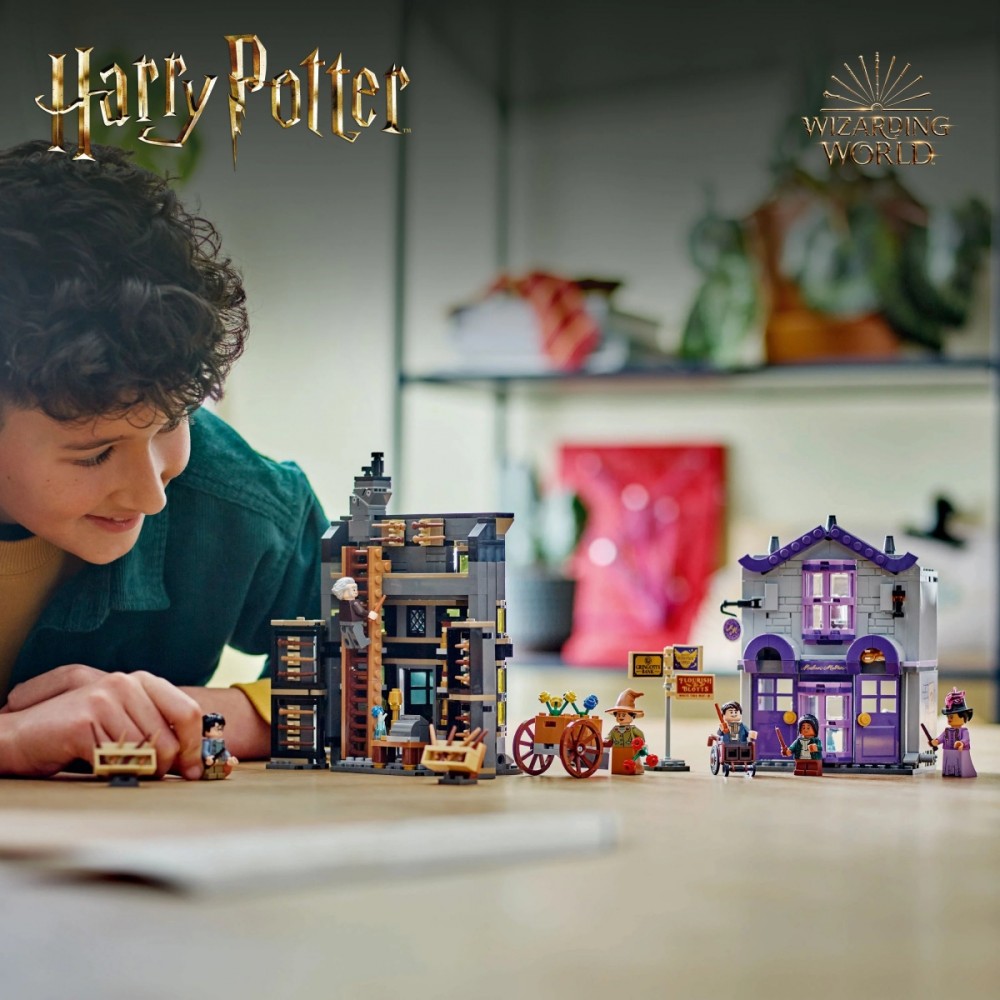 76439 lego® harry potter olivanderio ir madam malkin parduotuvės