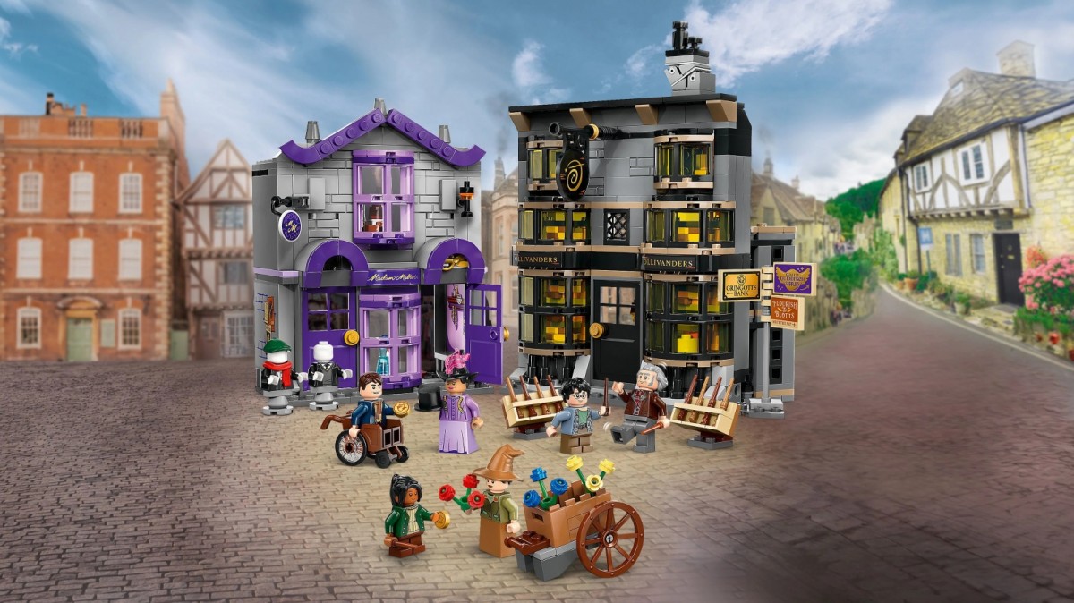 76439 lego® harry potter olivanderio ir madam malkin parduotuvės