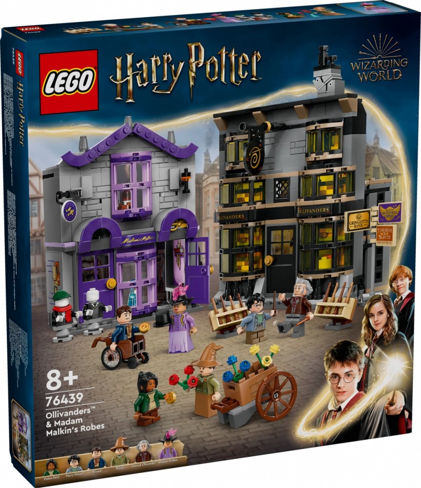 76439 lego® harry potter olivanderio ir madam malkin parduotuvės