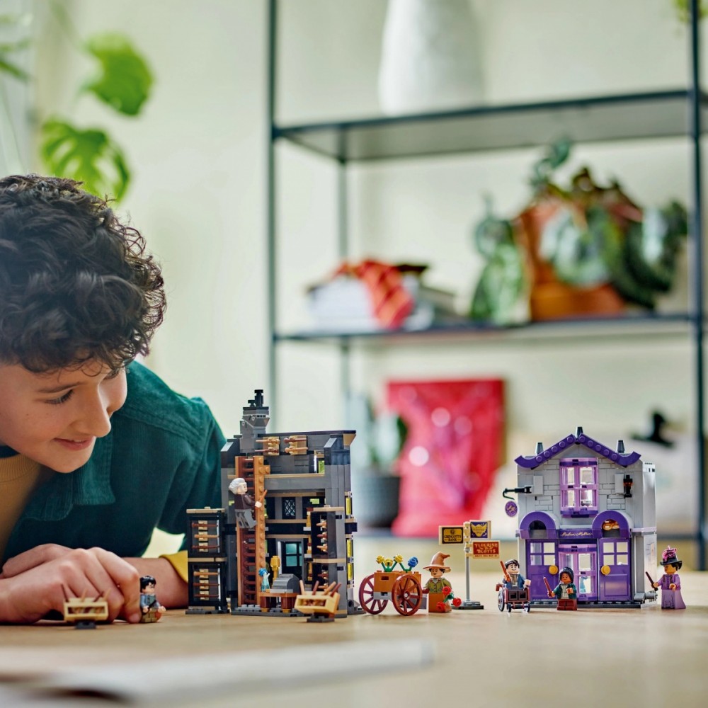 76439 lego® harry potter olivanderio ir madam malkin parduotuvės