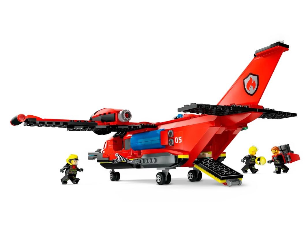 Gaisrinis gelbėjimo lėktuvas, lego, raudonas