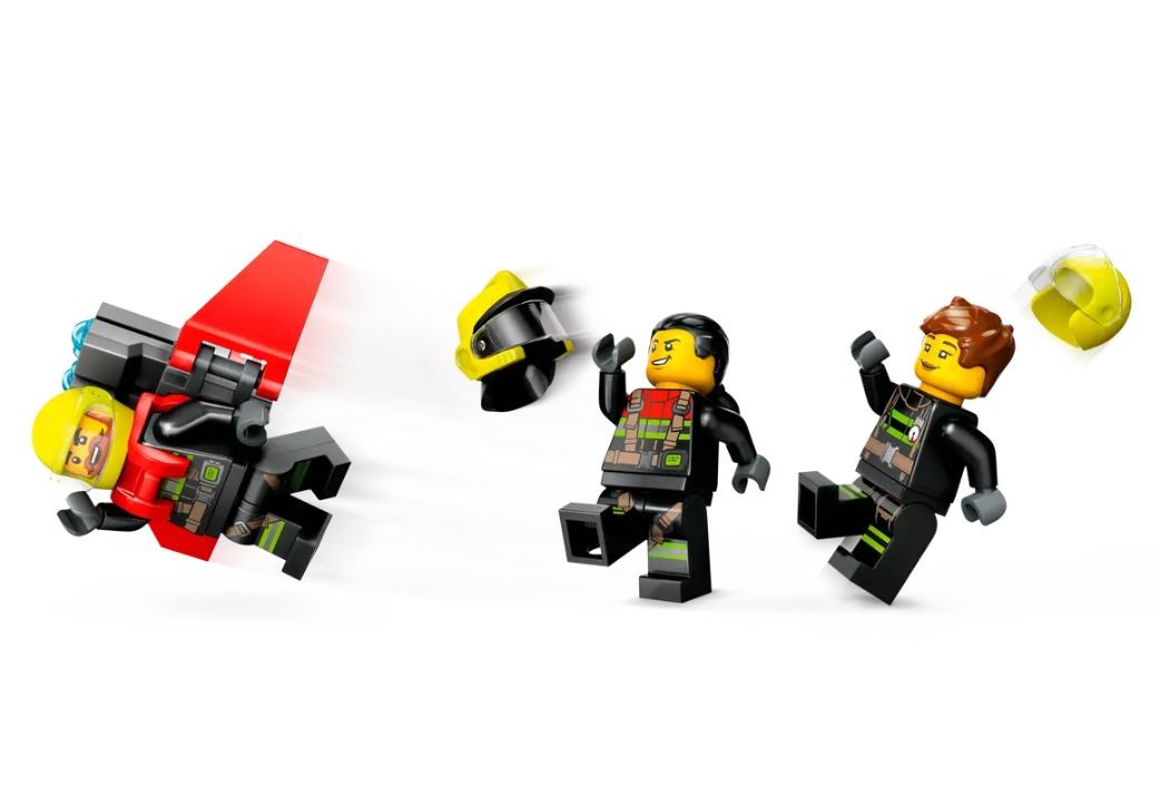 Gaisrinis gelbėjimo lėktuvas, lego, raudonas