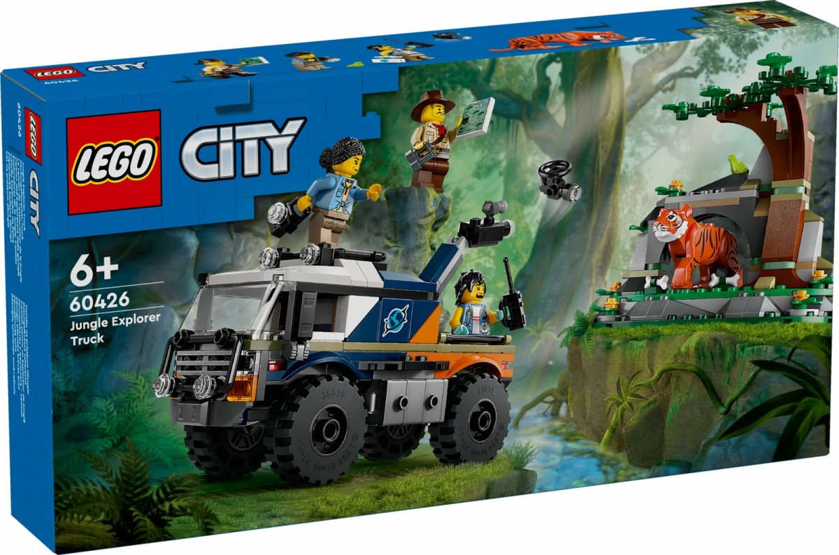 60426 lego® city džiunglių tyrinėtojo visureigis sunkvežimis