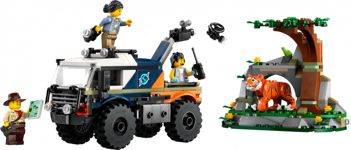 60426 lego® city džiunglių tyrinėtojo visureigis sunkvežimis