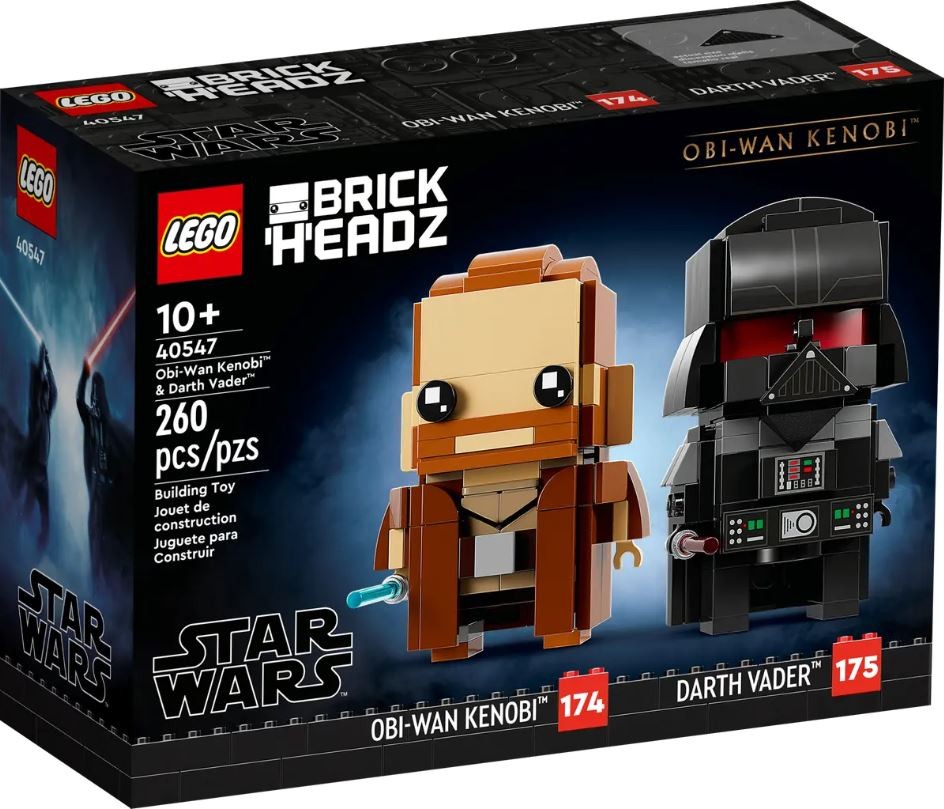 40547 lego® brickheadz obi-wan kenobi and darth vader
