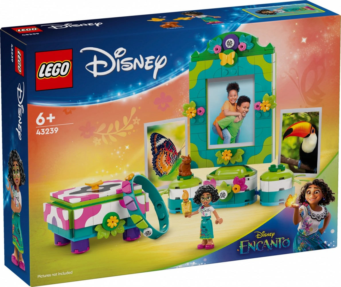43239 lego® disney classic mirabelės nuotraukų rėmelis ir papuošalų dėžutė