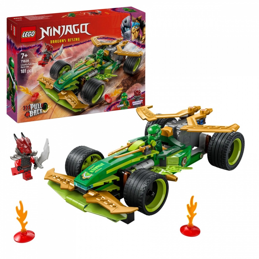 Lenktyninis automobilis su atgaliniu mechanizmu lego® ninjago lloydo