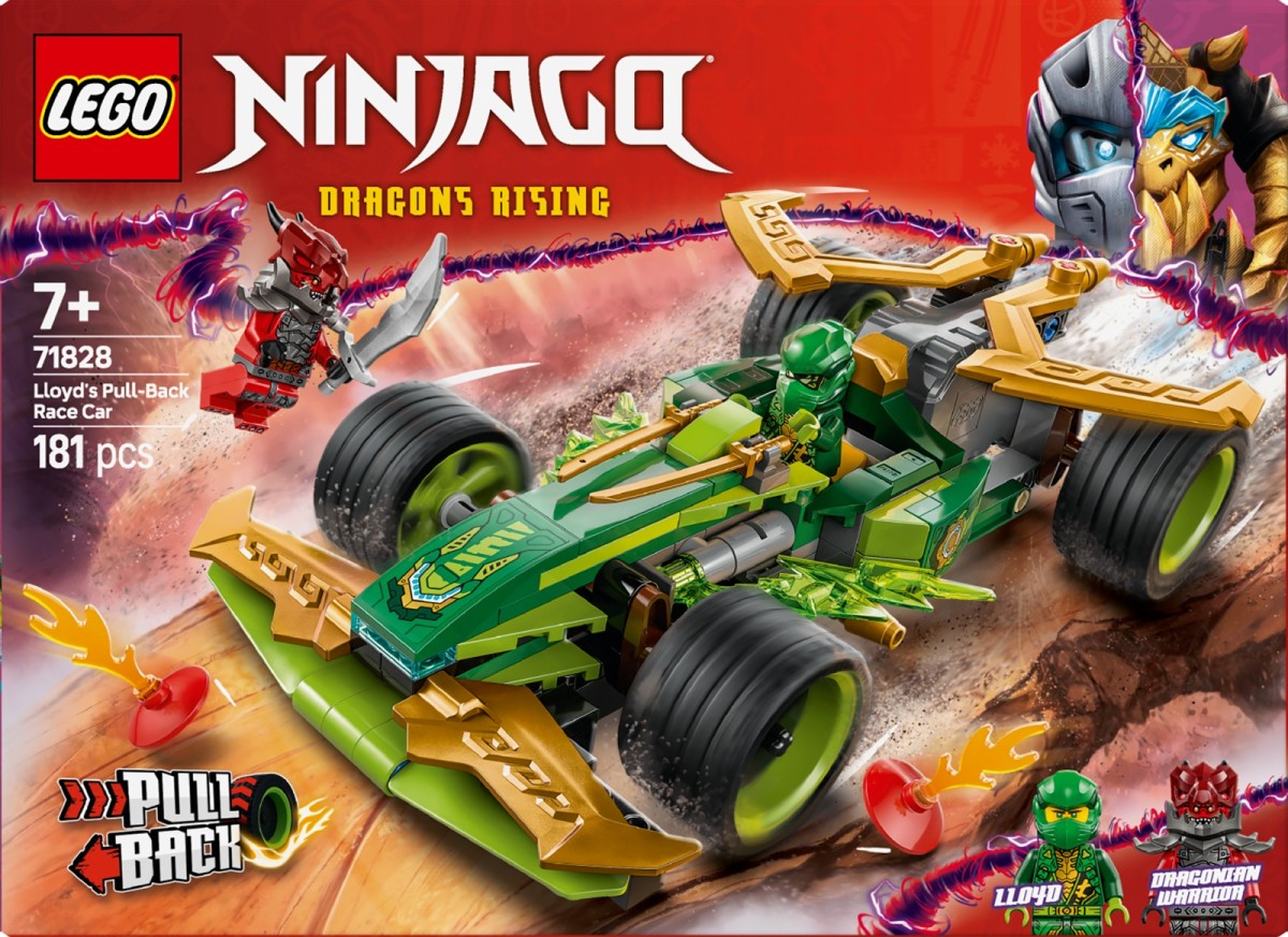 Lenktyninis automobilis su atgaliniu mechanizmu lego® ninjago lloydo