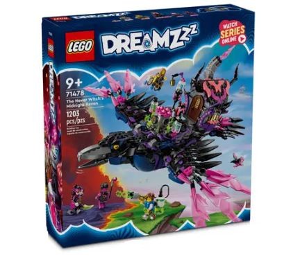 71478 lego® dreamzzz niekados raganos vidurnakčio juodvarnis