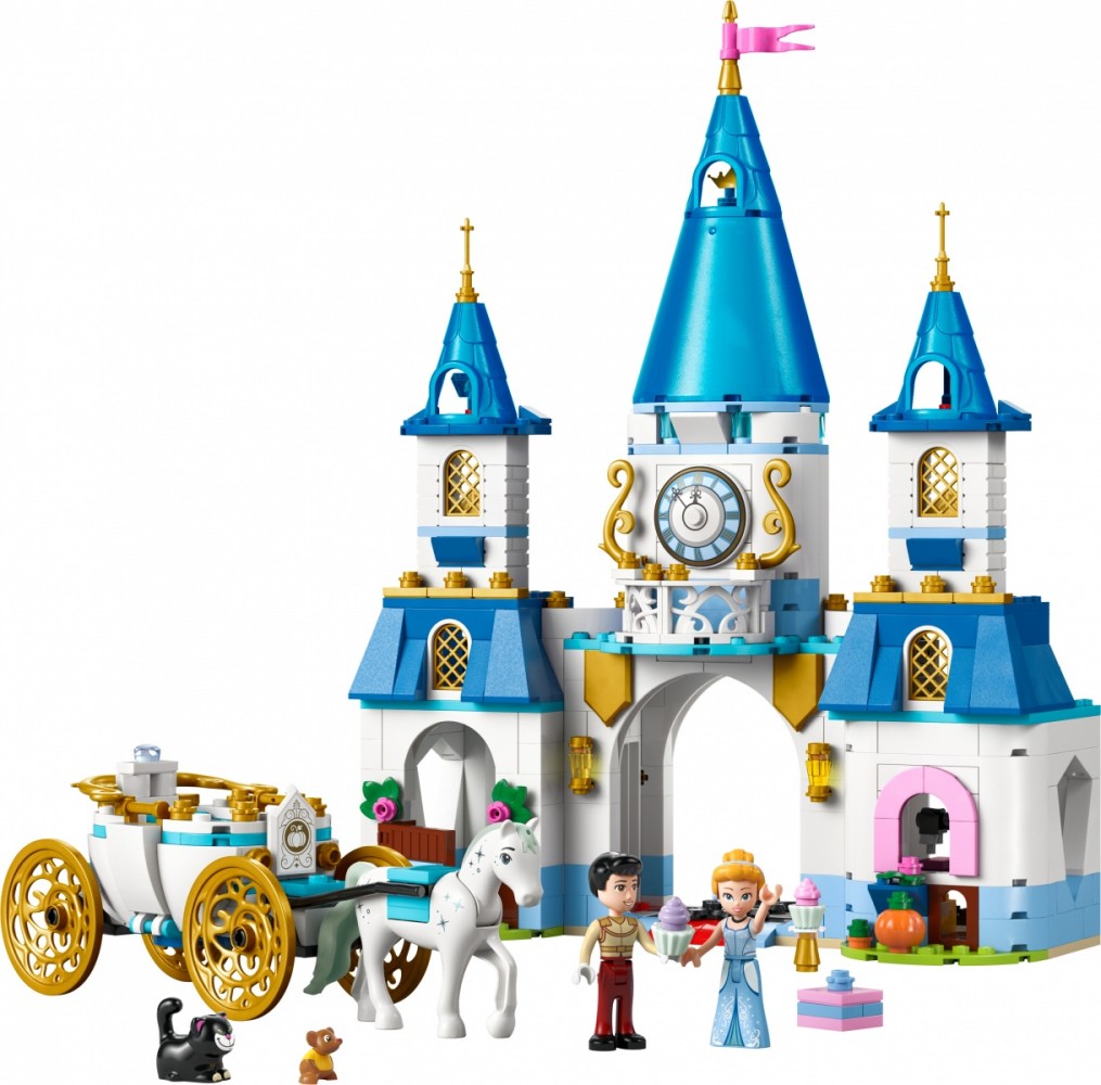 Konstruktorius lego disney pelenės pilis ir karieta