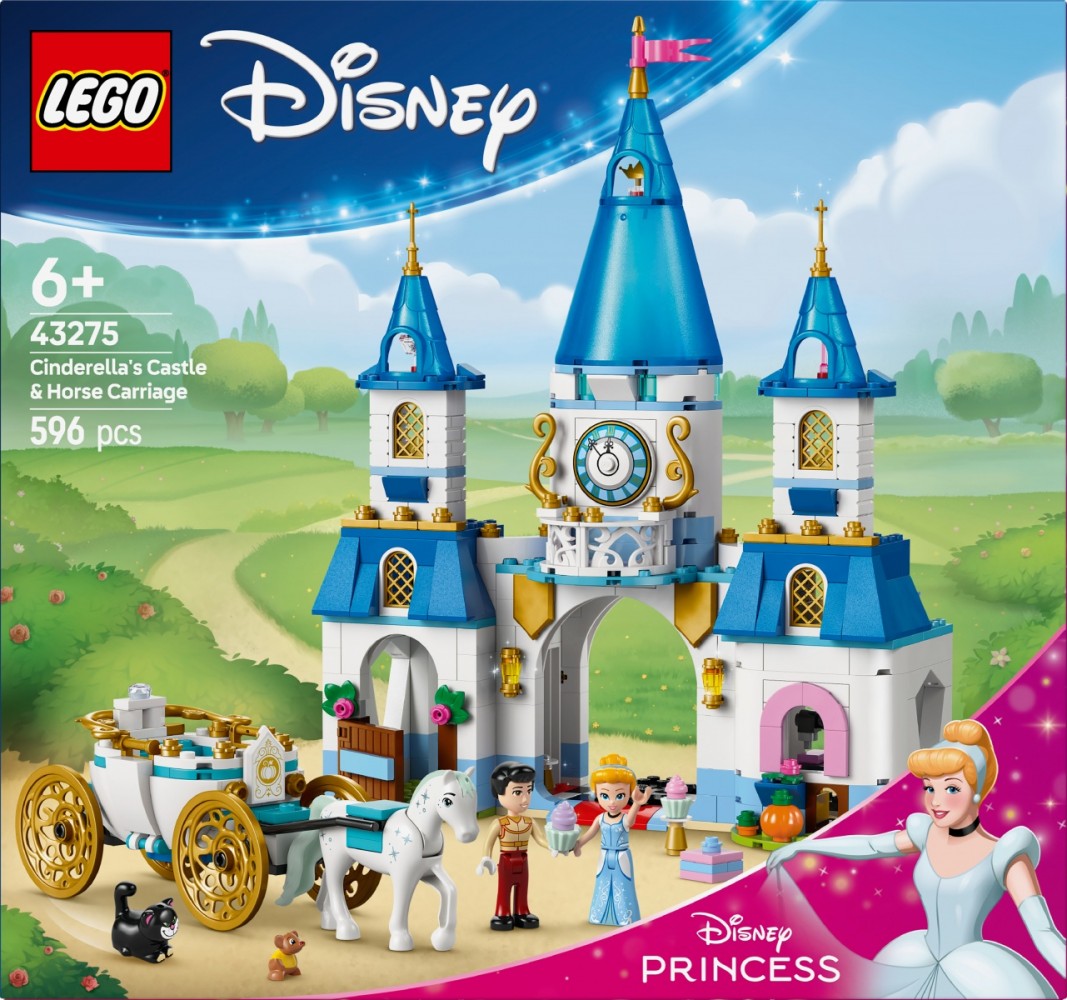 Konstruktorius lego disney pelenės pilis ir karieta