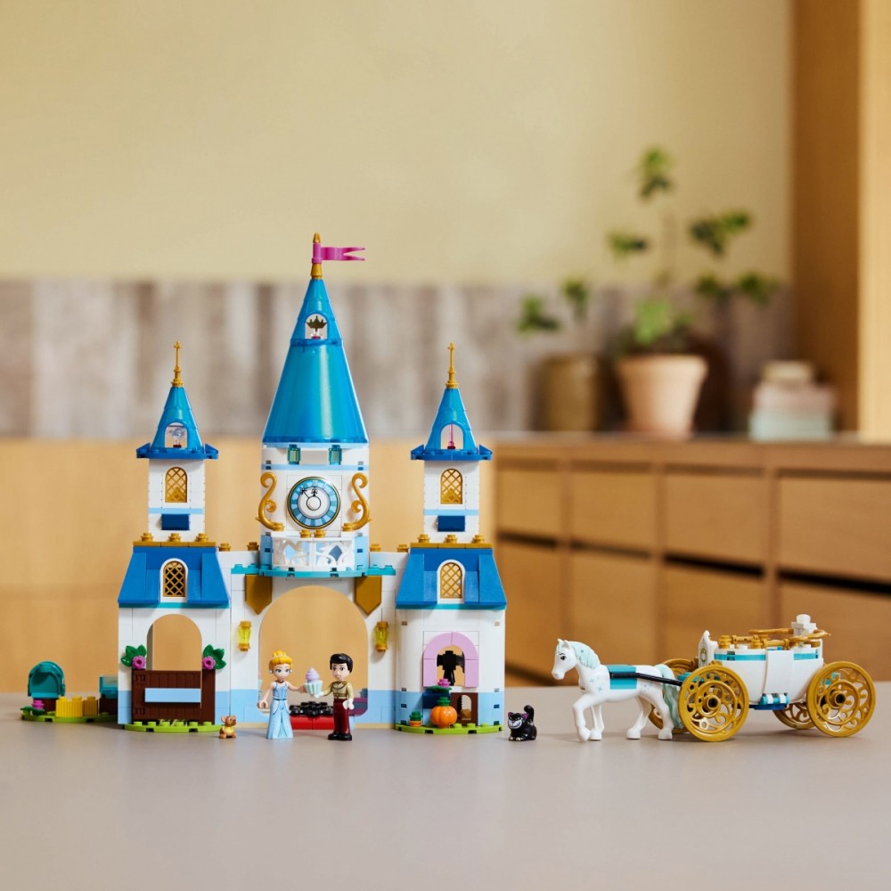 Konstruktorius lego disney pelenės pilis ir karieta
