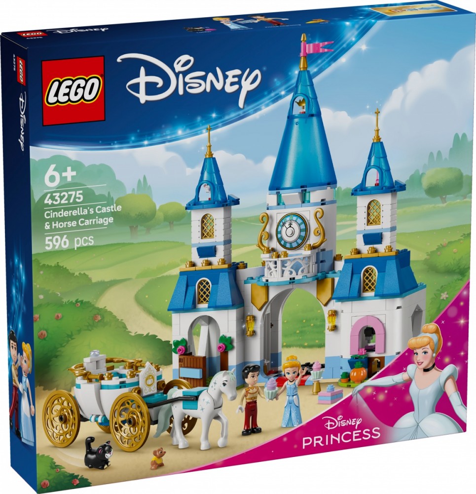 Konstruktorius lego disney pelenės pilis ir karieta