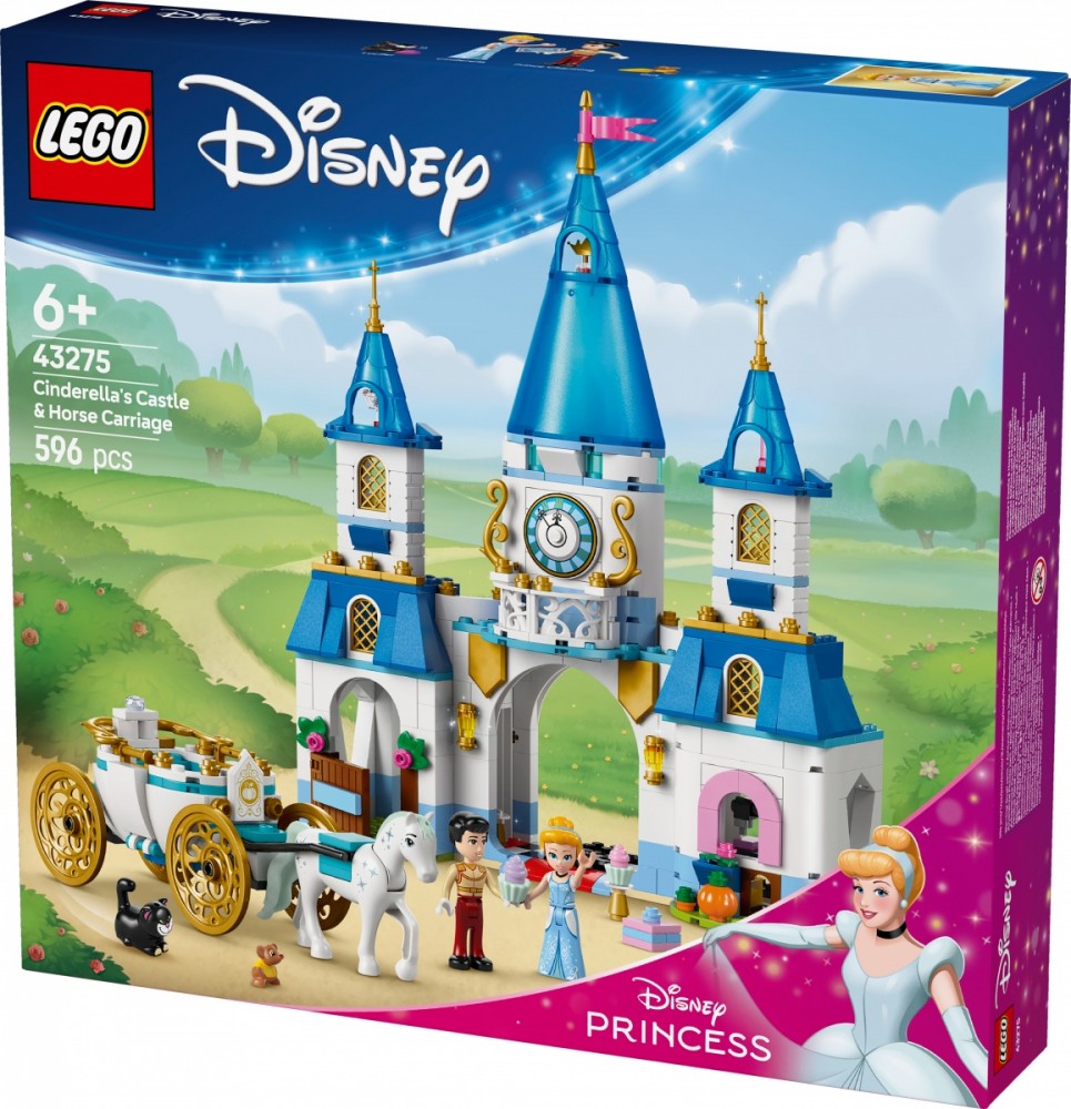 Konstruktorius lego disney pelenės pilis ir karieta