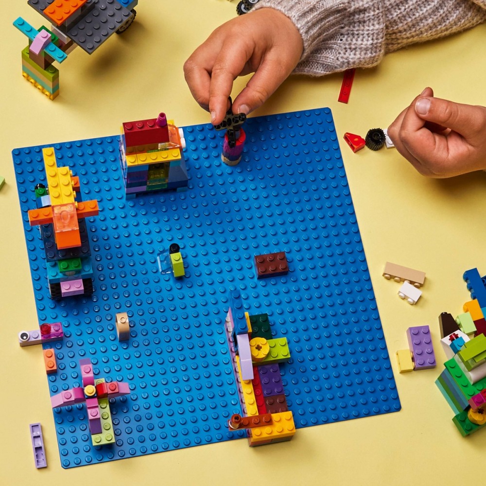 Mėlyna konstrukcinė plokštė lego classic