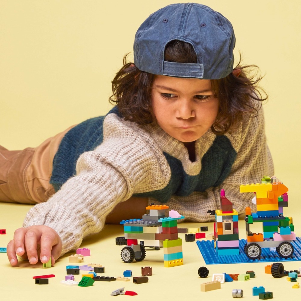 Mėlyna konstrukcinė plokštė lego classic