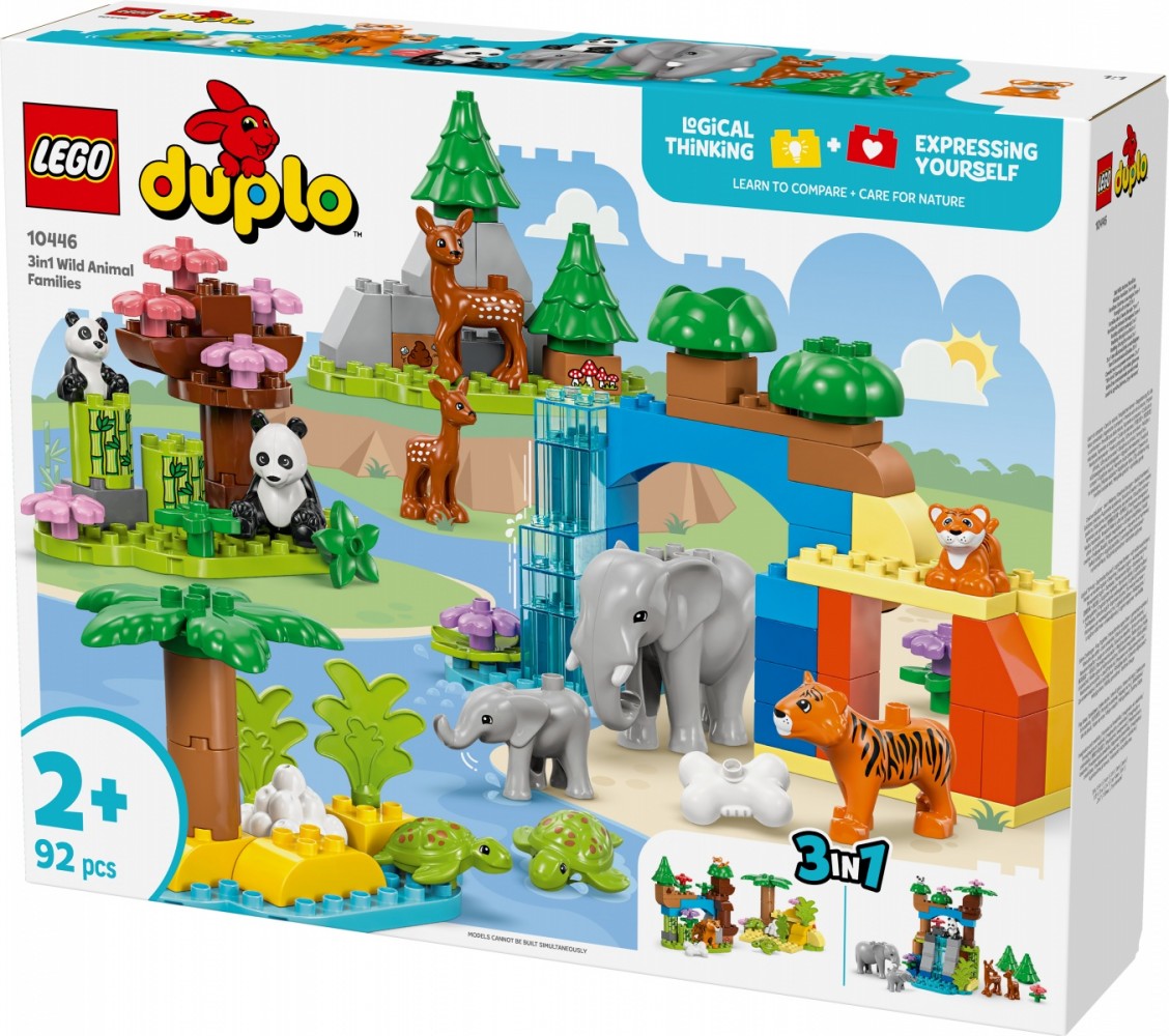 Laukinių gyvūnų šeimos 3 viename lego® duplo®