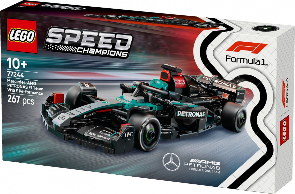77244 lego® speed ​​champions lenktyninis automobilis mercedes-amg f1® w15