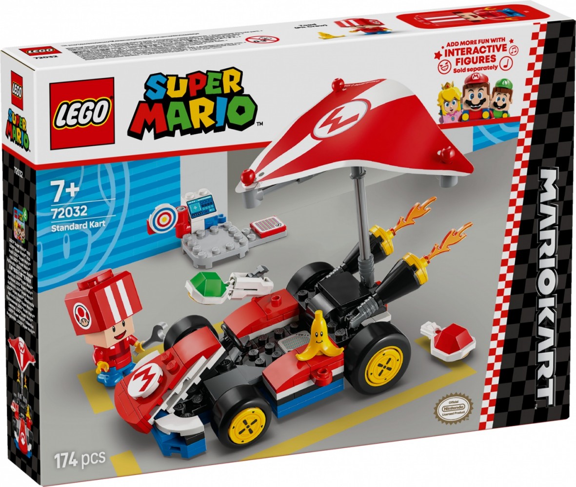 Standartinis kartingas lego super mario mario kart
