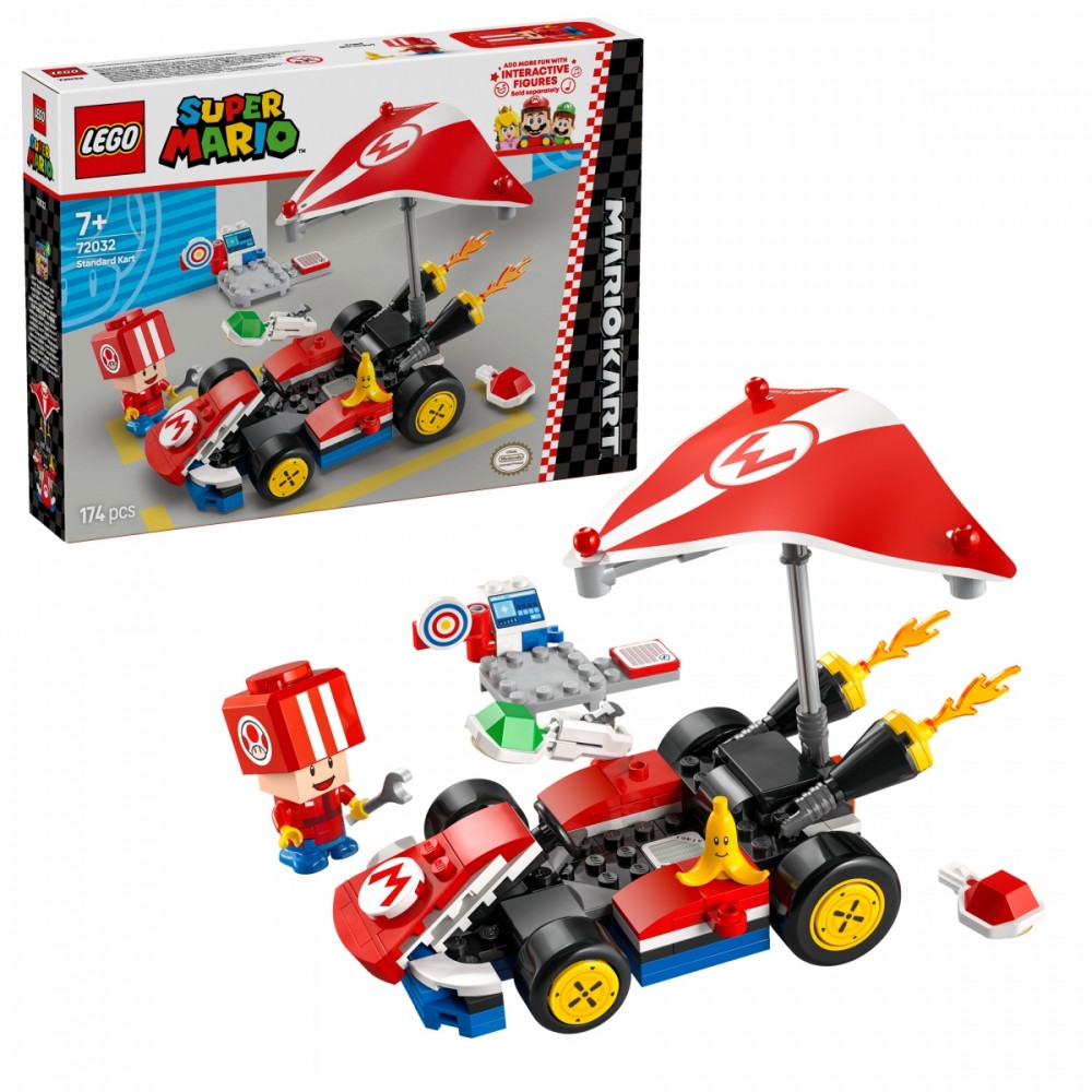 Standartinis kartingas lego super mario mario kart