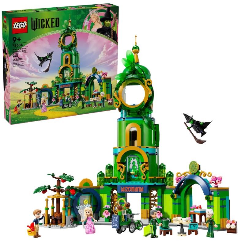 Lego wicked, sveiki atvykę į smaragdo miestą