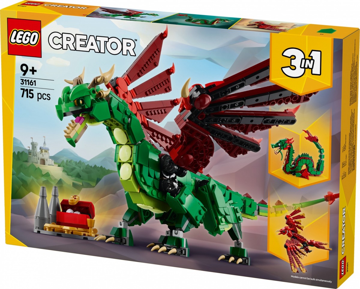 Konstruktorius lego® creator viduramžių drakonas
