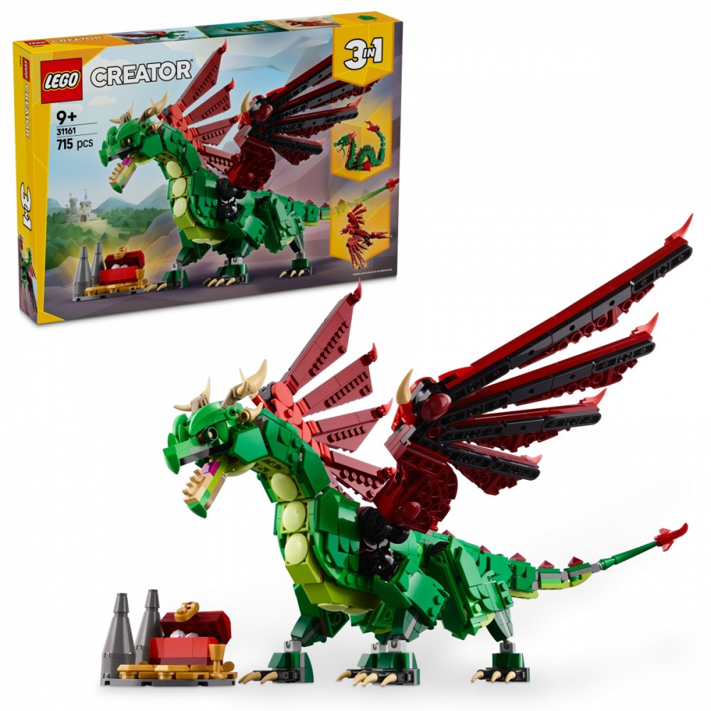Konstruktorius lego® creator viduramžių drakonas