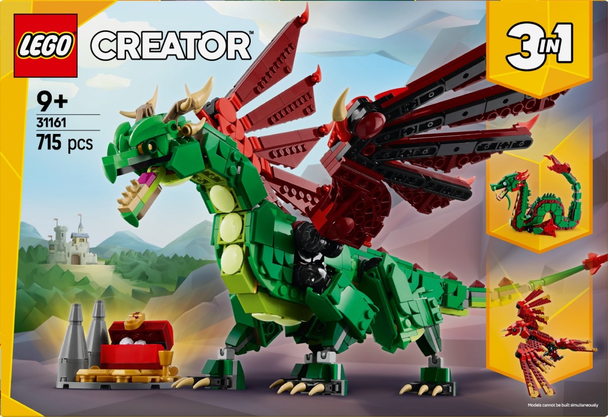 Konstruktorius lego® creator viduramžių drakonas