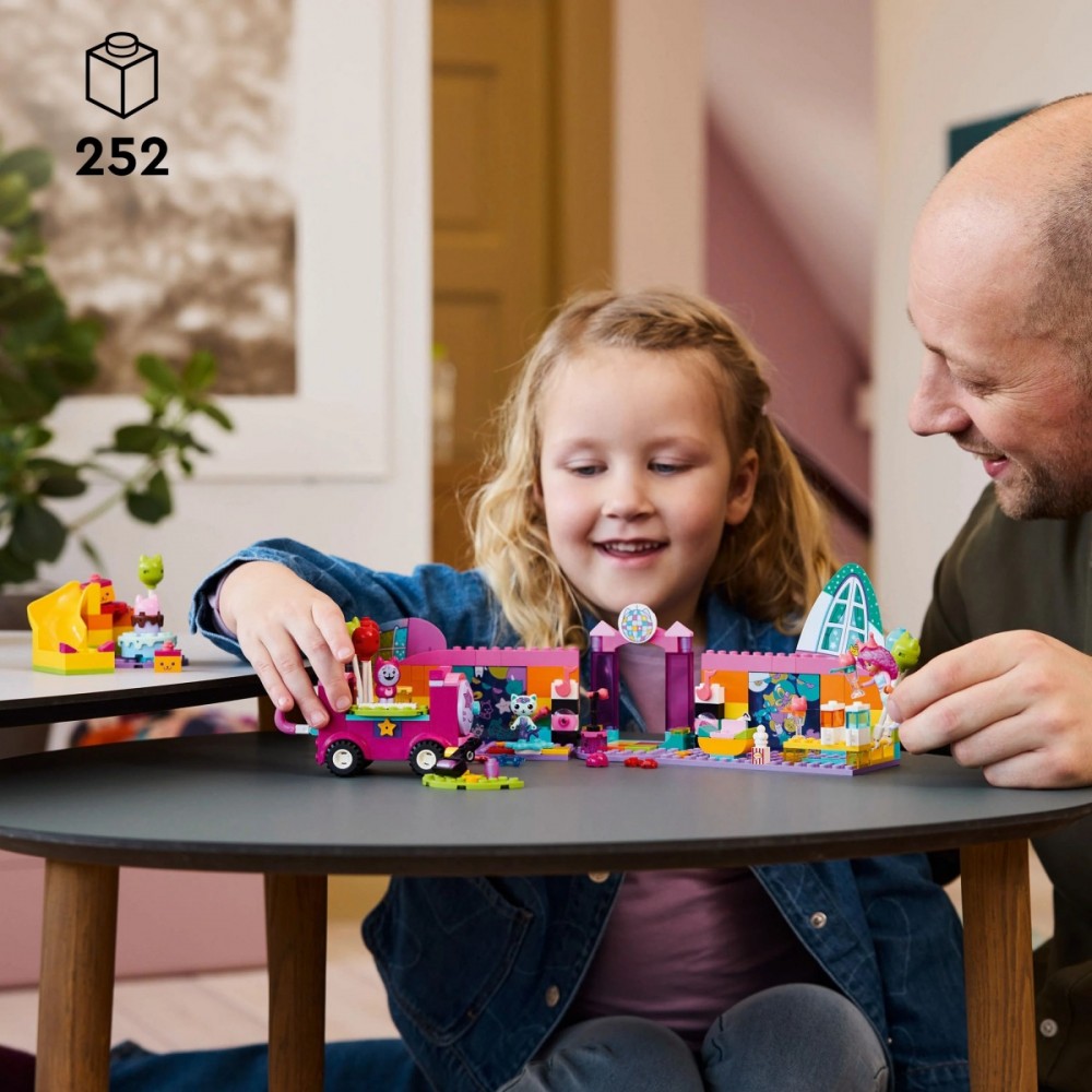 10797 lego® gabby's dollhouse gabby vakarėlių kambarys