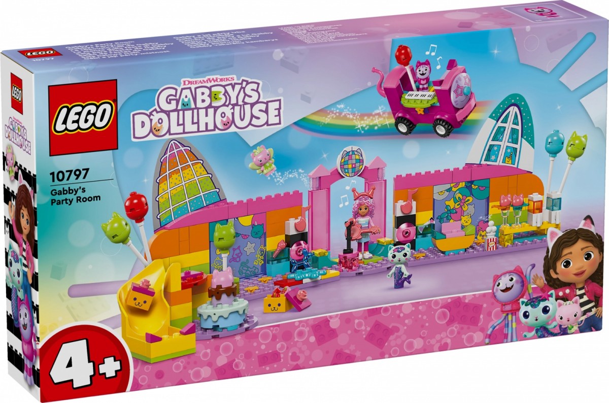 10797 lego® gabby's dollhouse gabby vakarėlių kambarys