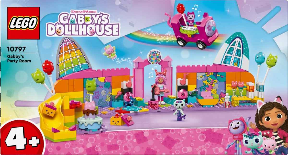 10797 lego® gabby's dollhouse gabby vakarėlių kambarys