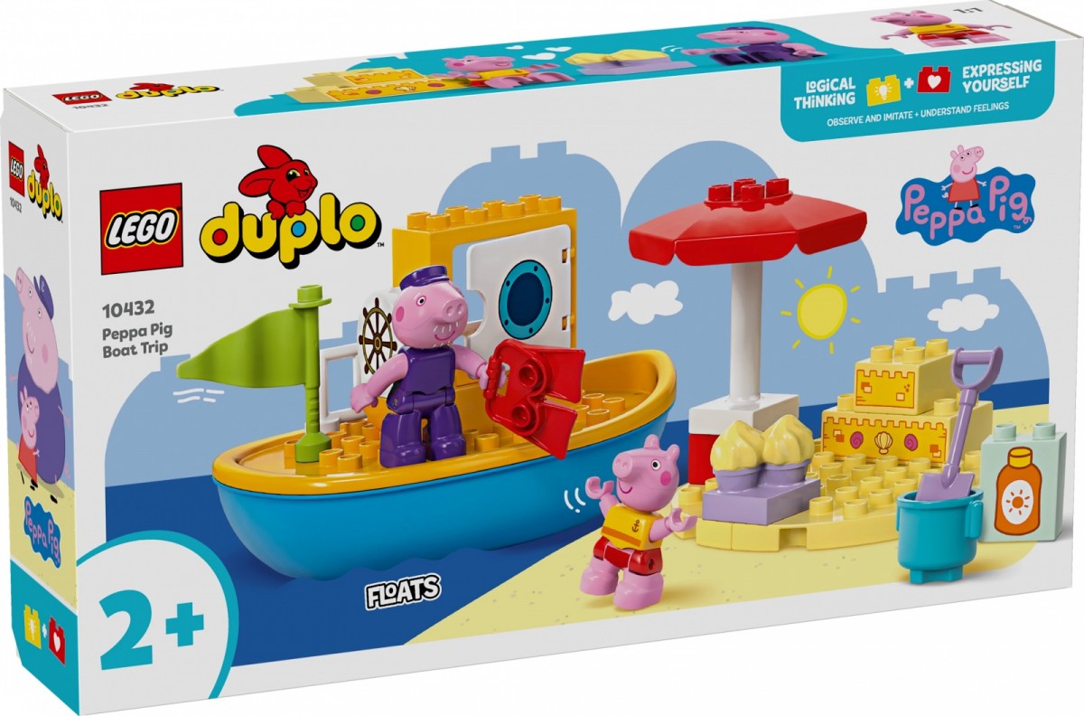 10432 lego® duplo kiaulytės pepos kelionė laivu