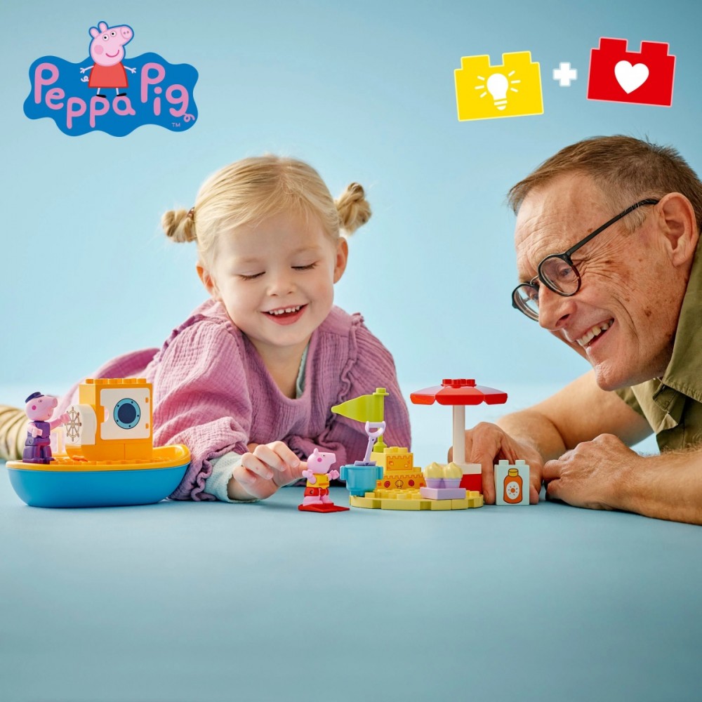 10432 lego® duplo kiaulytės pepos kelionė laivu
