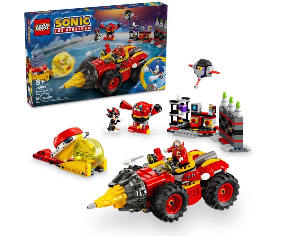 76999 lego® sonic the hedgehog super sonic prieš kiaušinių gręžtuvas