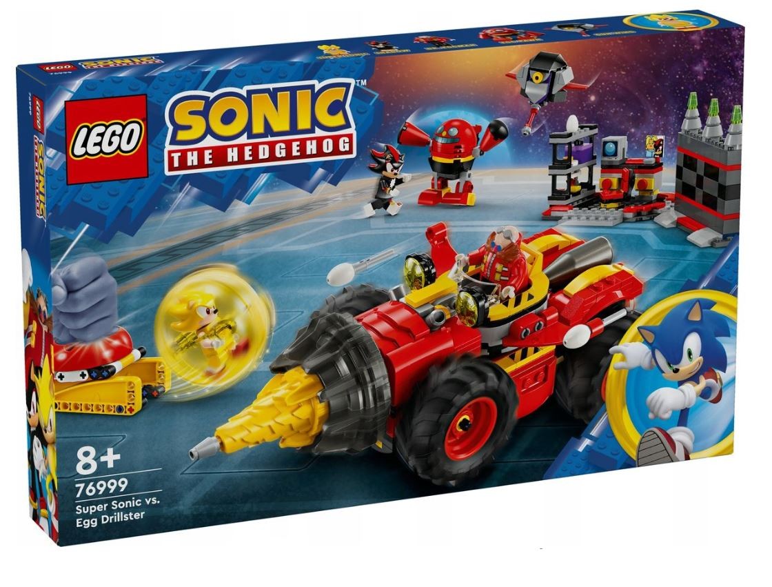 76999 lego® sonic the hedgehog super sonic prieš kiaušinių gręžtuvas