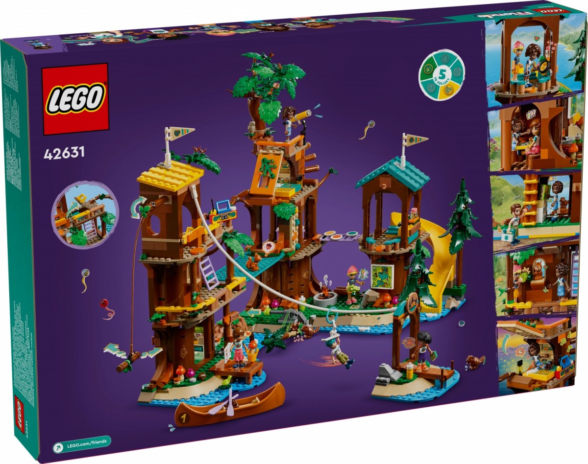 42631 lego® friends nuotykių stovyklos namelis medyje