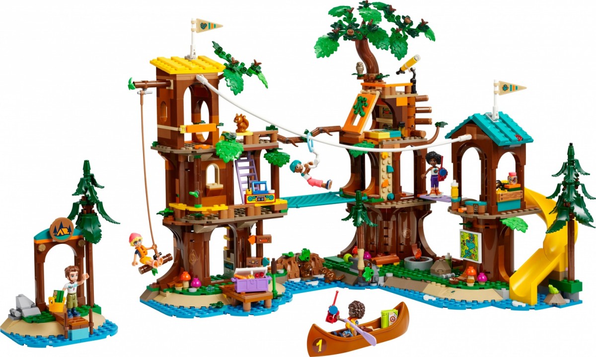 42631 lego® friends nuotykių stovyklos namelis medyje