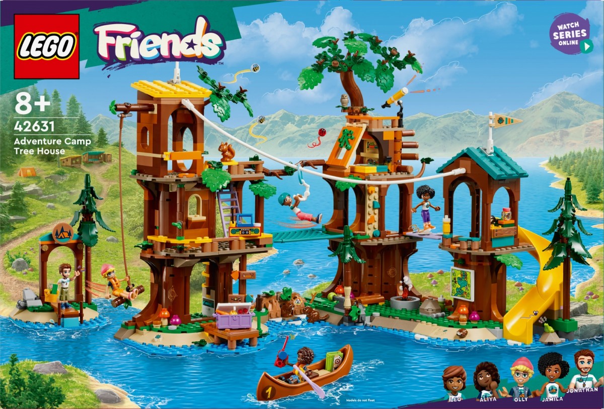 42631 lego® friends nuotykių stovyklos namelis medyje