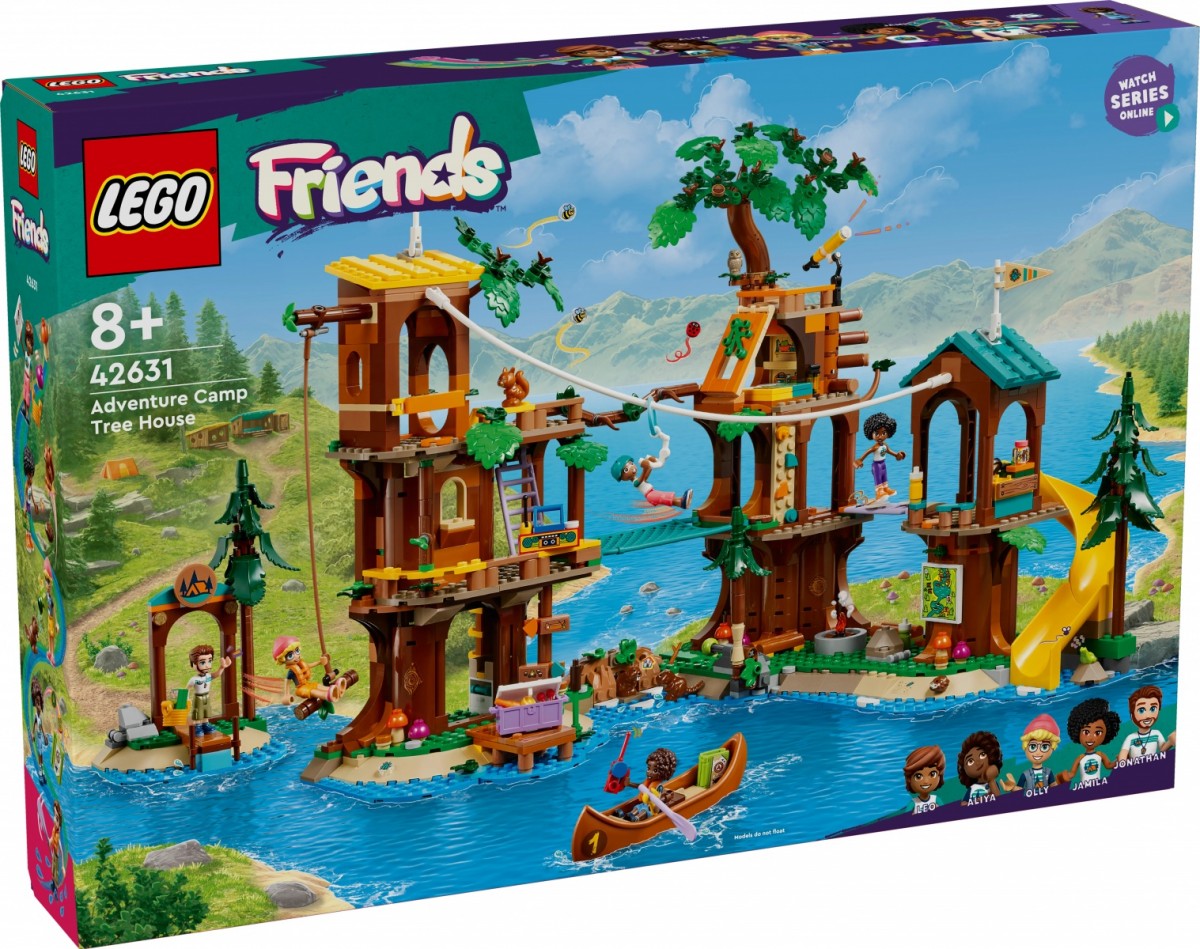 42631 lego® friends nuotykių stovyklos namelis medyje