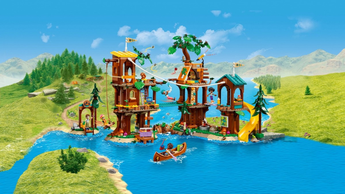 42631 lego® friends nuotykių stovyklos namelis medyje
