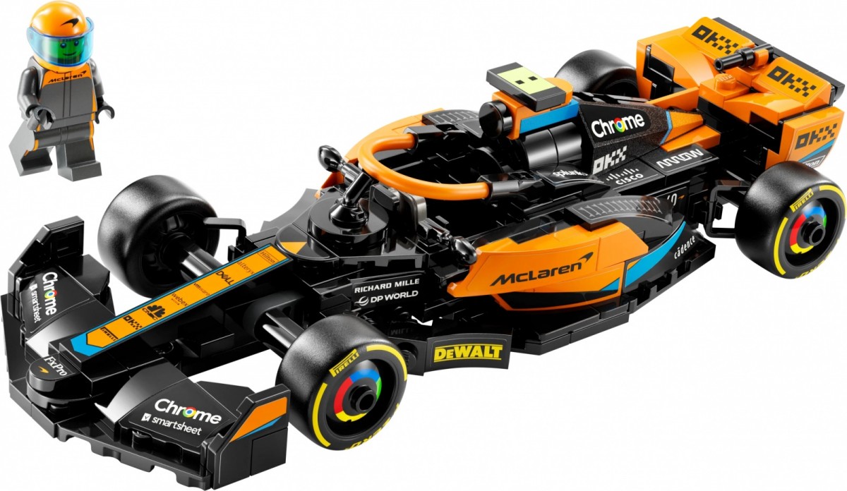 76919 lego® speed champions 2023 metų formulės-1 lenktyninis automobilis mclaren