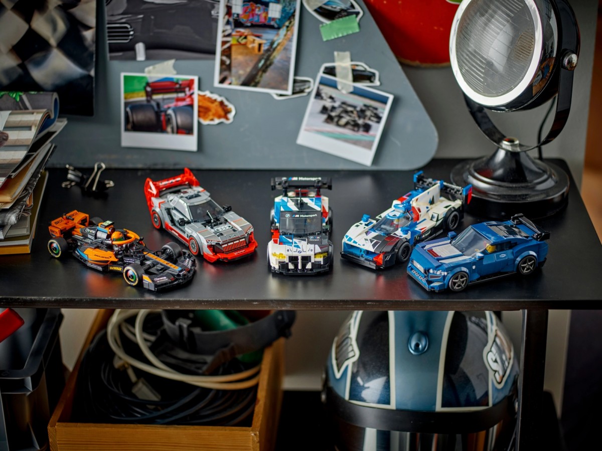 76919 lego® speed champions 2023 metų formulės-1 lenktyninis automobilis mclaren