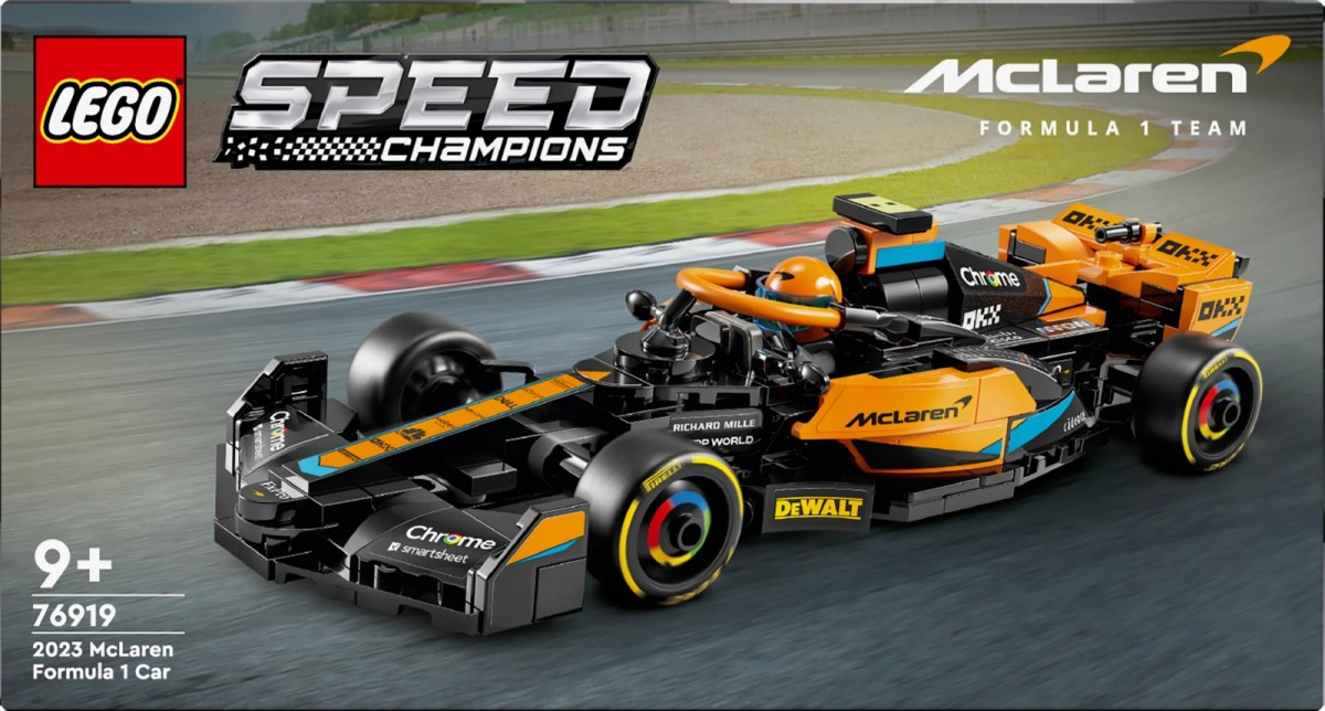 76919 lego® speed champions 2023 metų formulės-1 lenktyninis automobilis mclaren