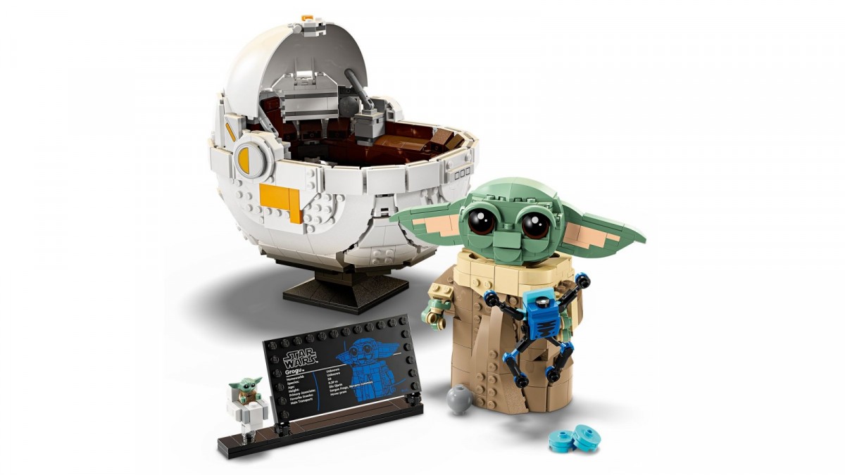 75403 lego® star wars™ grogu su skraidančiu vežimėliu