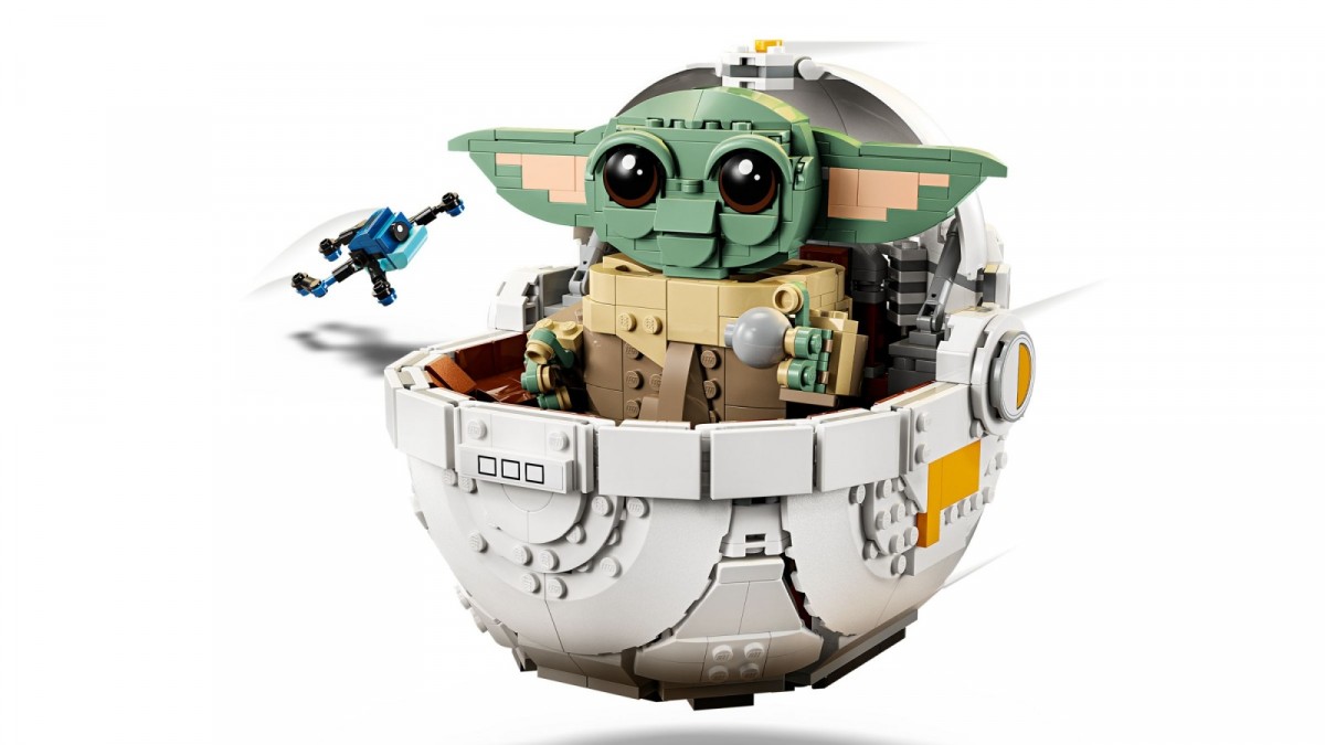 75403 lego® star wars™ grogu su skraidančiu vežimėliu