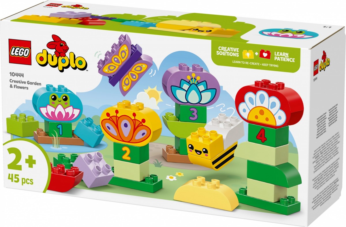 Kūrybinis sodas ir gėlės, lego