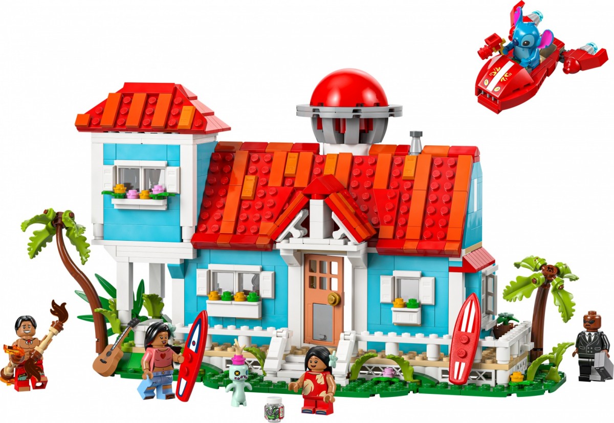43268 lego® disney lilo ir stičo paplūdimio namelis