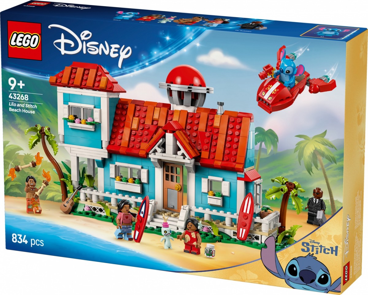 43268 lego® disney lilo ir stičo paplūdimio namelis