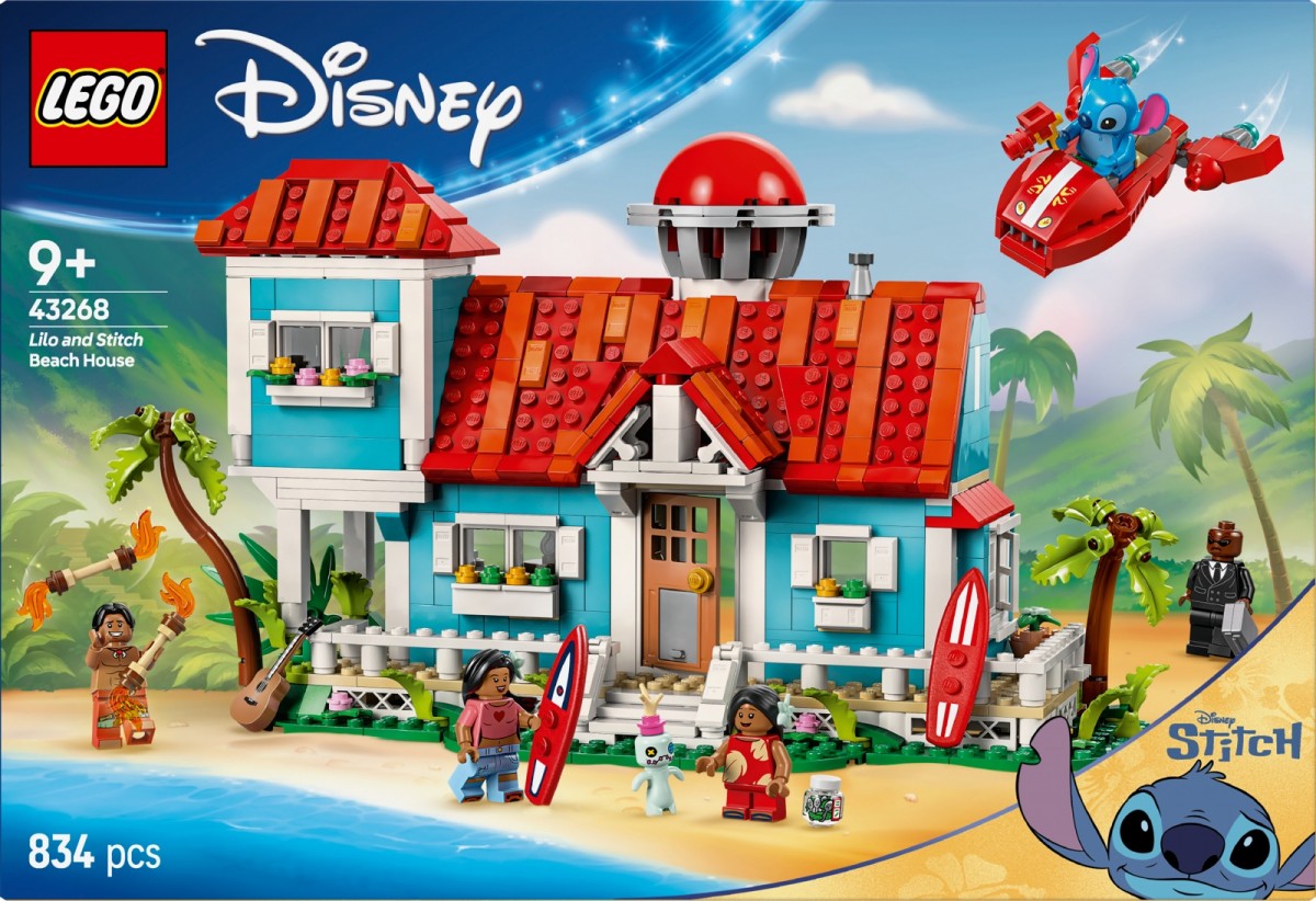 43268 lego® disney lilo ir stičo paplūdimio namelis