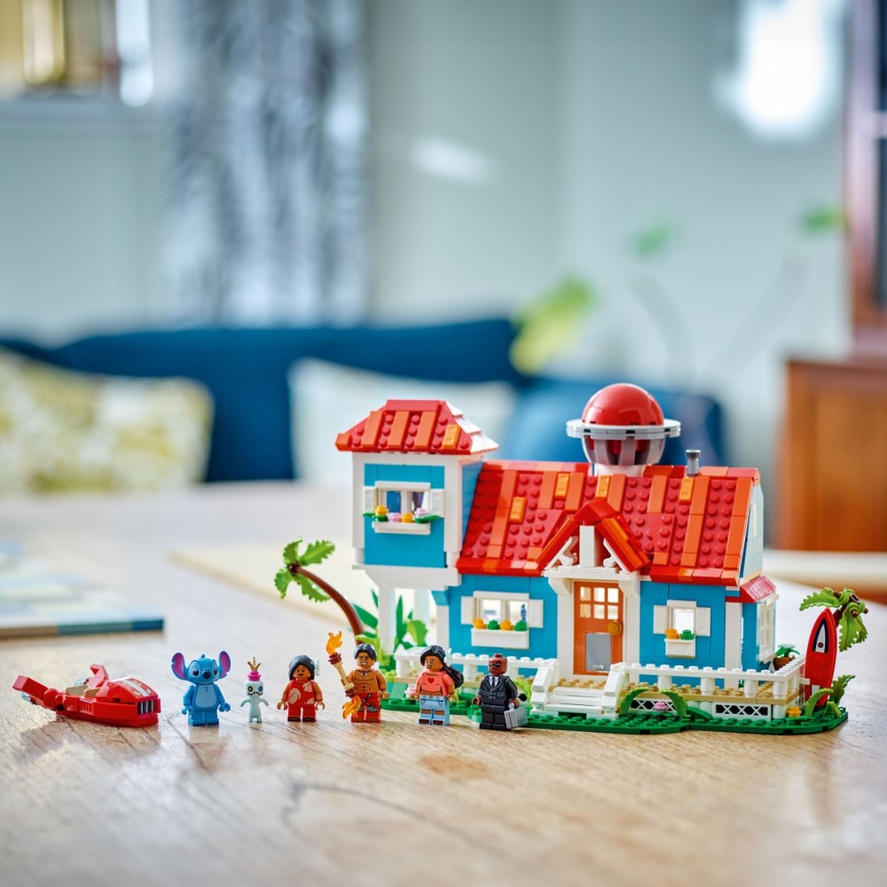 43268 lego® disney lilo ir stičo paplūdimio namelis